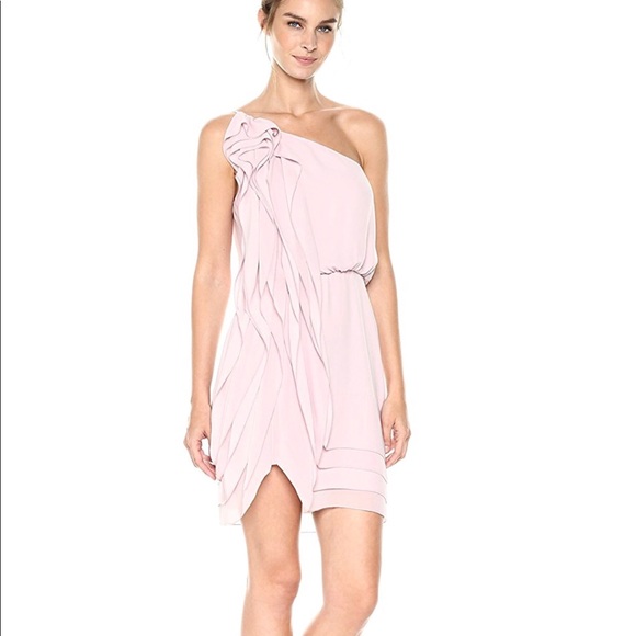 BCBGMaxAzria Dresses & Skirts - Juliet Woven Ruched One Shoulder Dress.